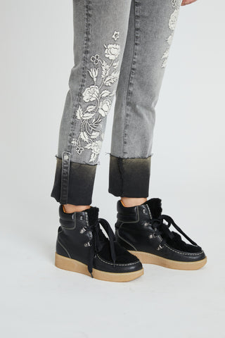 Colette Straight Crop - Floral Rodeo