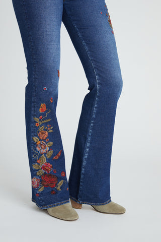 Wyatt Boot Cut - Skulls & Roses