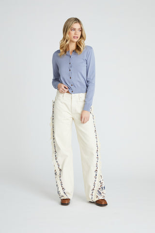 Frankie Wide Leg - Playful Paisley