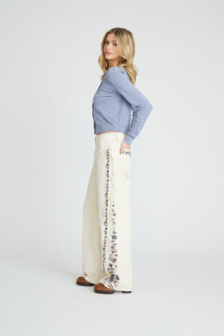 Frankie Wide Leg - Playful Paisley