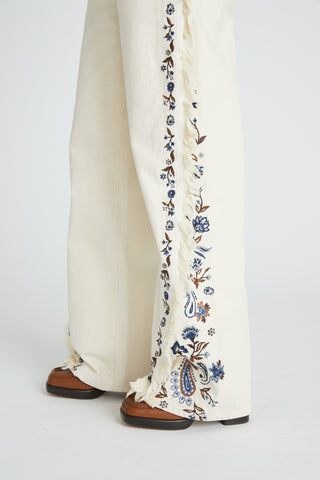 Frankie Wide Leg - Playful Paisley