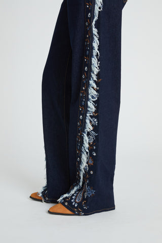 Frankie Wide Leg - Playful Paisley