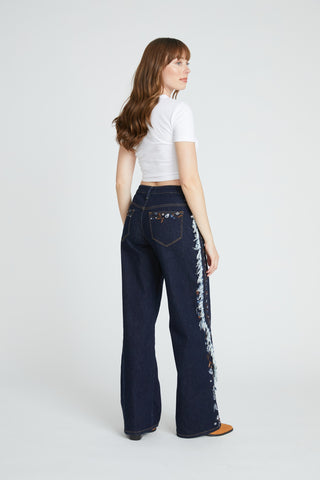 Frankie Wide Leg - Playful Paisley