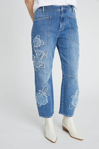 Barbara Barrel - Rose Patchwork