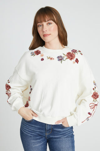 Teddy Sweatshirt - Bows & Roses