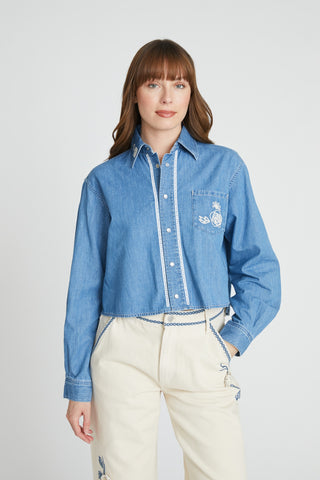 Dani Crop Shirt - Ravishing Rosettes