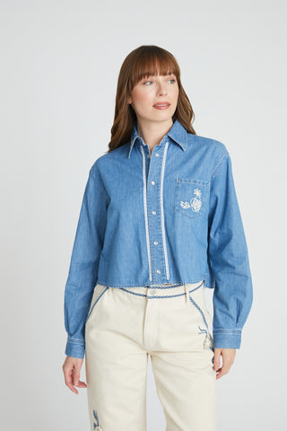 Dani Crop Shirt - Ravishing Rosettes