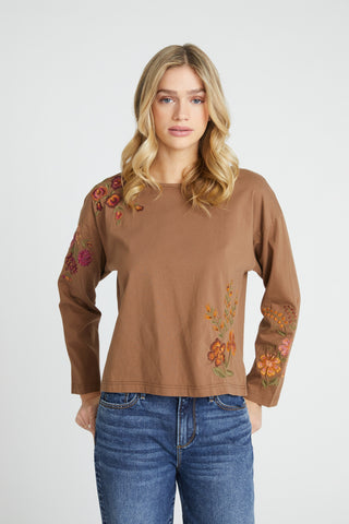 Relaxed Crew Neck Shirt - Oshibana