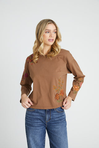 Relaxed Crew Neck Shirt - Oshibana