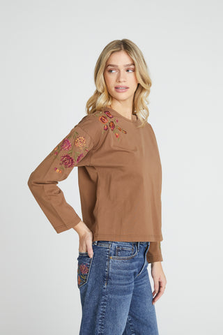 Relaxed Crew Neck Shirt - Oshibana