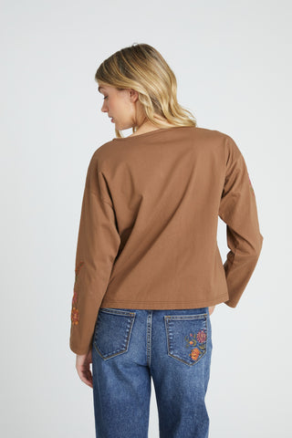 Relaxed Crew Neck Shirt - Oshibana