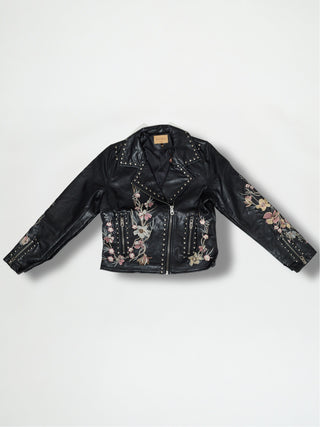 Moto - Black Emb with Studs