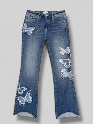 Eva Boot Cut - Butterfly Patchwork