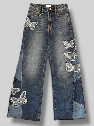 Wide Leg - Butterfly Patchwork
