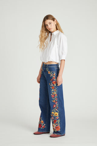 Penelope Wide Leg - Fresh Florals