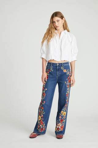 Penelope Wide Leg - Fresh Florals