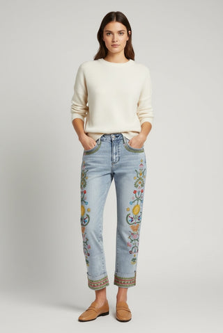 Colette Straight Crop - Pocket Full of Sunshine