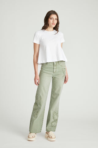 Charlee Wide Leg - Patchwork Palms
