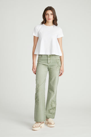 Charlee Wide Leg - Patchwork Palms