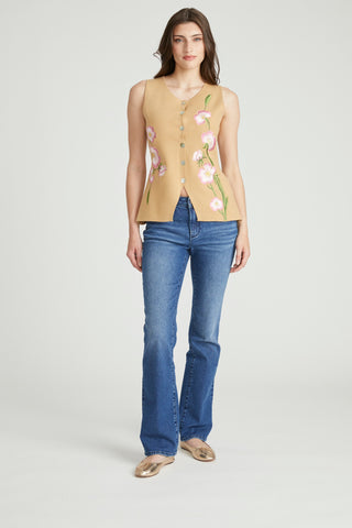 Deanna Knit Vest - Floral Festival
