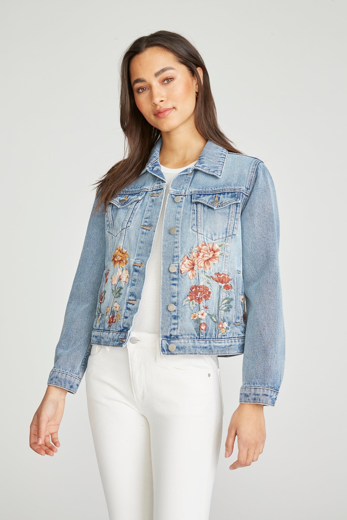 Jean Jacket - Carnation Garden