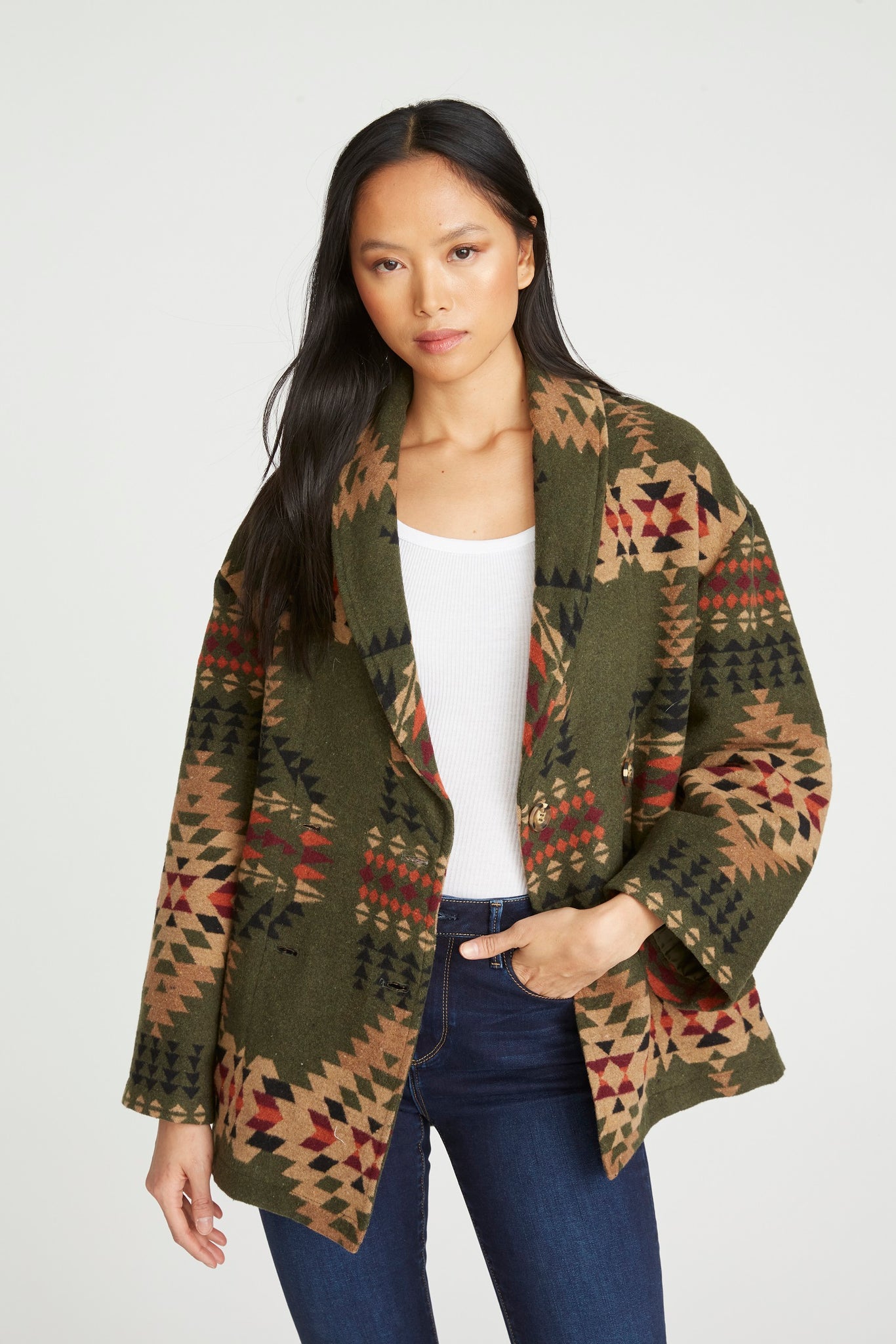 Rowan Jacket - Olive Teepee