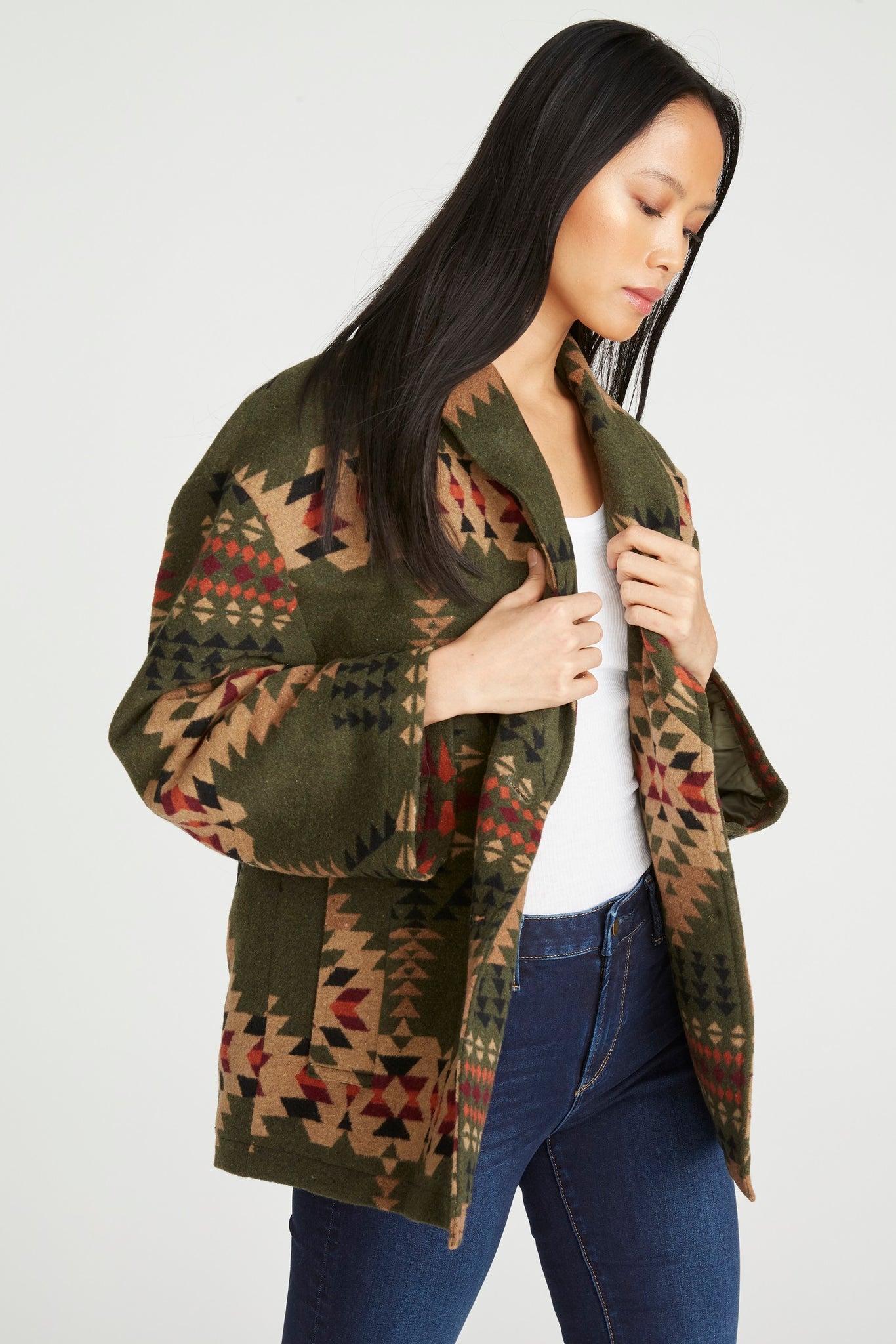 Rowan Jacket - Olive Teepee