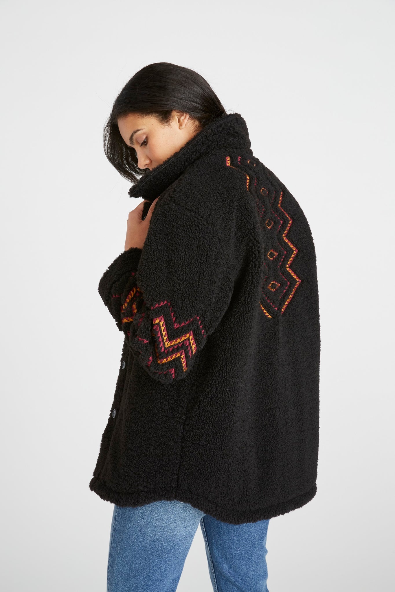 Sheeba Sherpa Jacket - Black