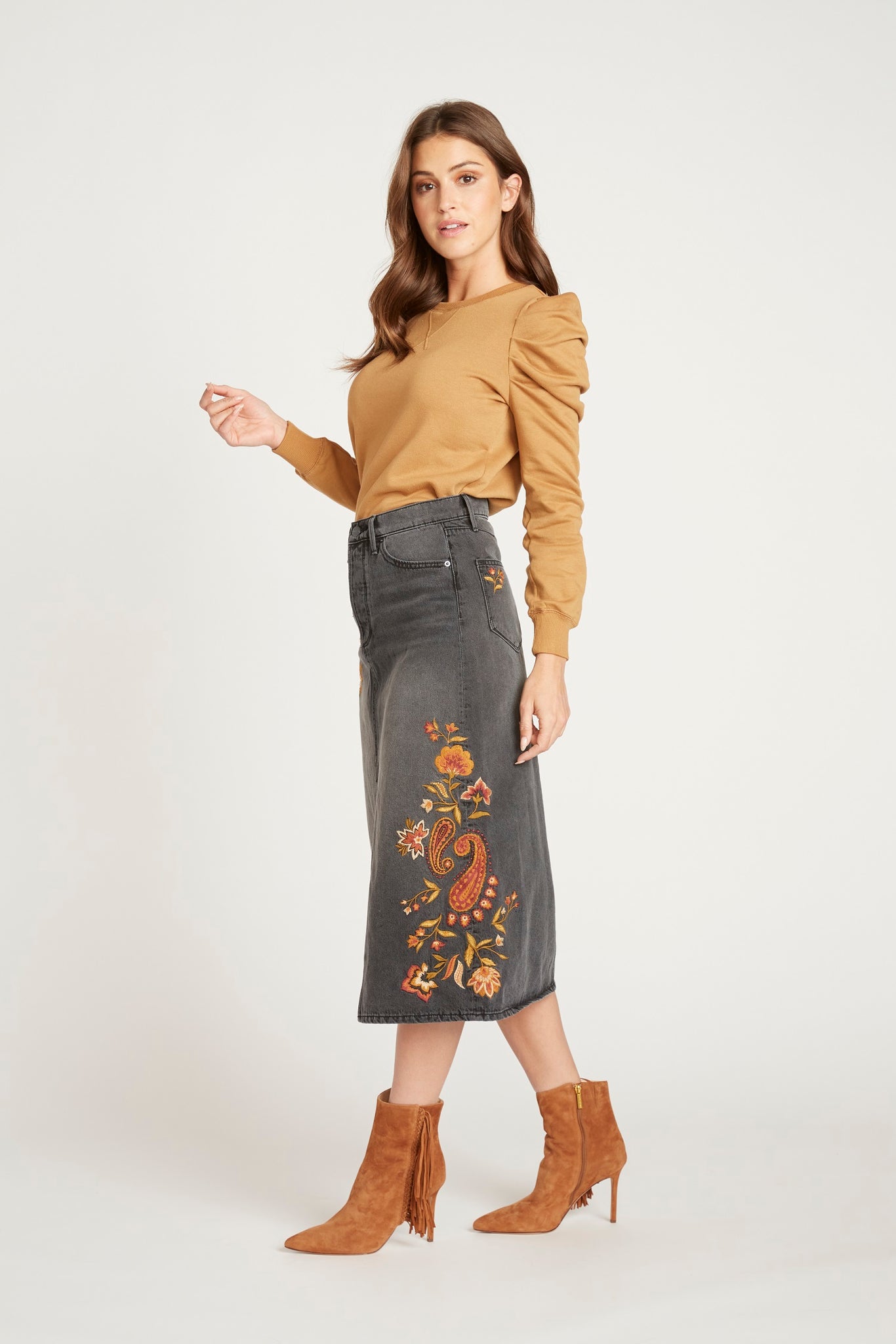 Piper Skirt - Autumn Paisley