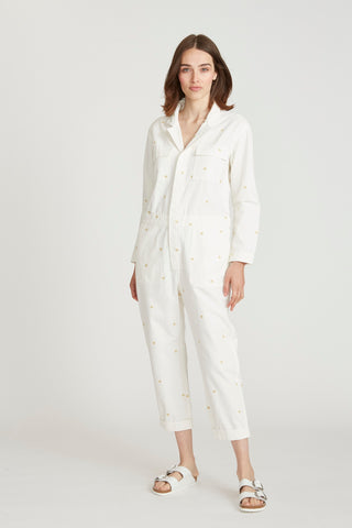 Carly Jumpsuit - White Dizzy Daisy