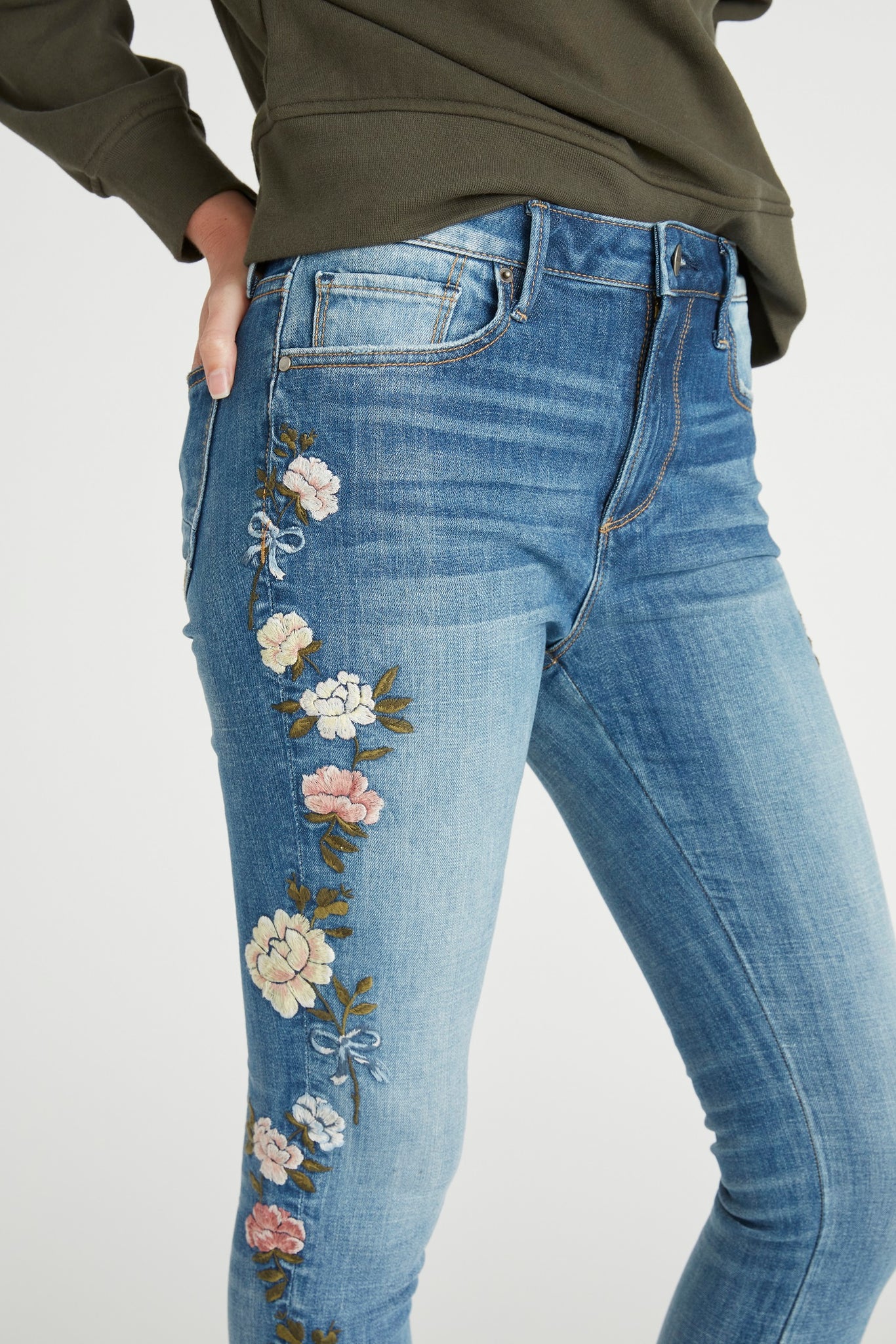 Jackie High Rise Skinny - Bouquet