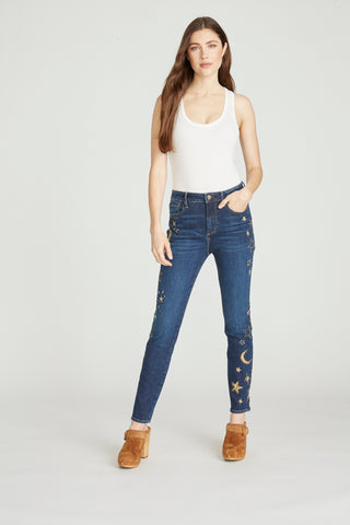 Jackie High Rise Skinny - Celestial Studded