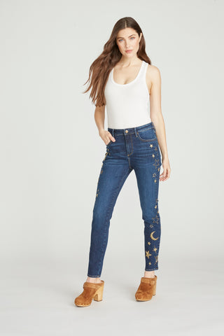 Jackie High Rise Skinny - Celestial Studded