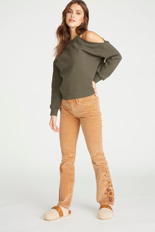 Kelly Corduroy Boot Cut - Falling Sunflower