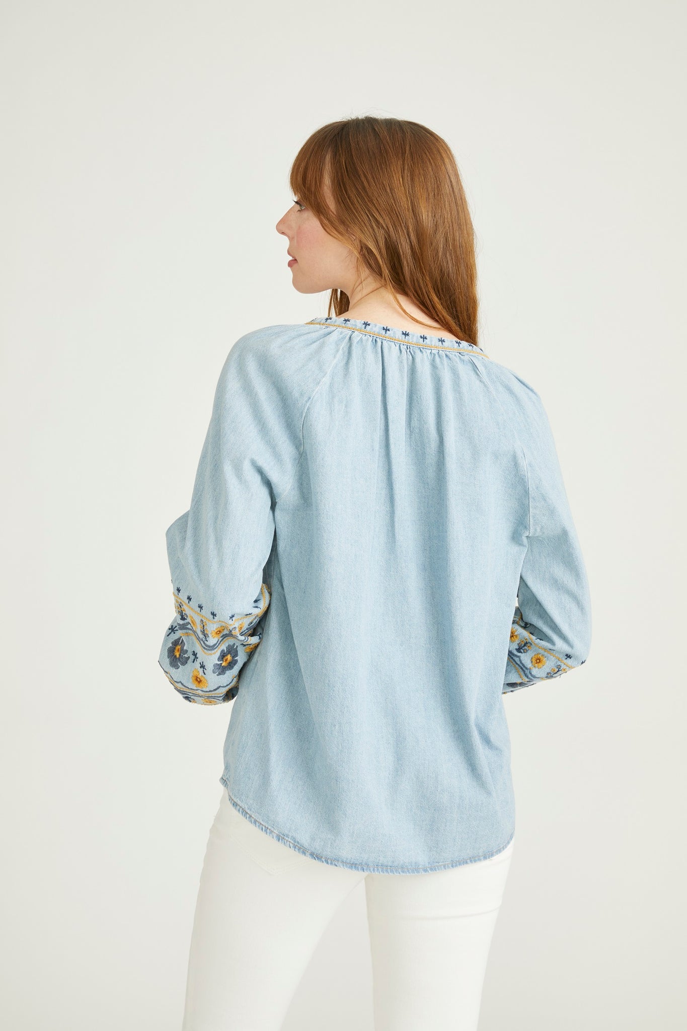Chambray Blouse - Golden Gates