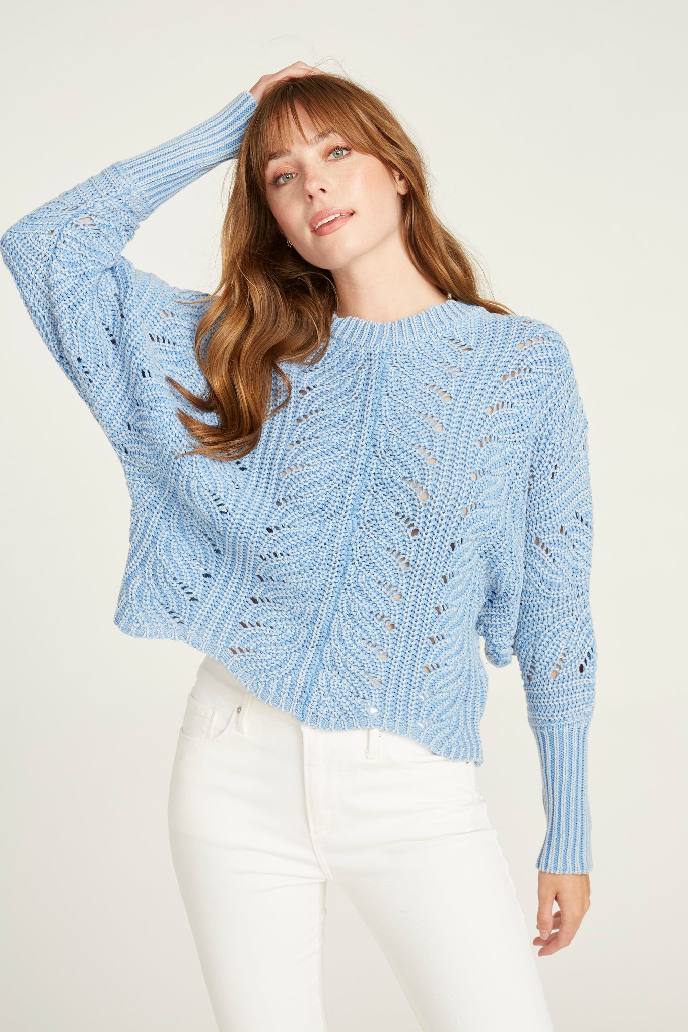 Scallop Sweater - Sky Blue